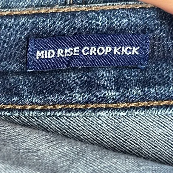 Chaps Mid Rise Crop Kick Jeans Women’s Size 10 / 30 Average - Picture 8 of 8